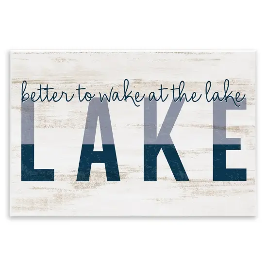 Stupell Industries Wake at Lake Rustic Wall Plaque Art Design by Kim Allen {1}
