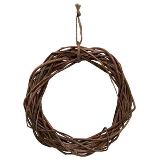 Twisted Willow Wreath With Jute Hanger 6" {1}