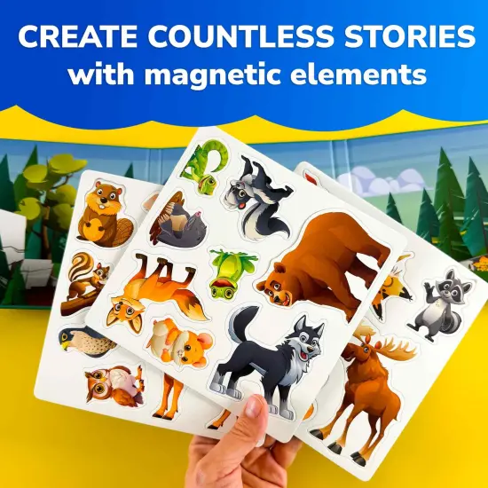 Travel Magnetic Book 20+Pcs for Kids | Forest {5}