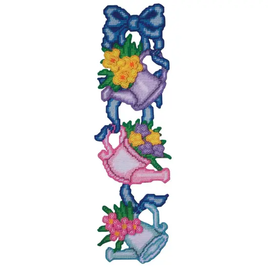 Design WorksWatering Can Pile Plastic Canvas Kit Multi {1}