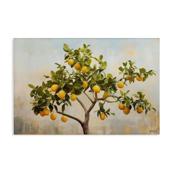 Stupell Industries Lemon Tree Branches Canvas Wall Art Design by RB {1}