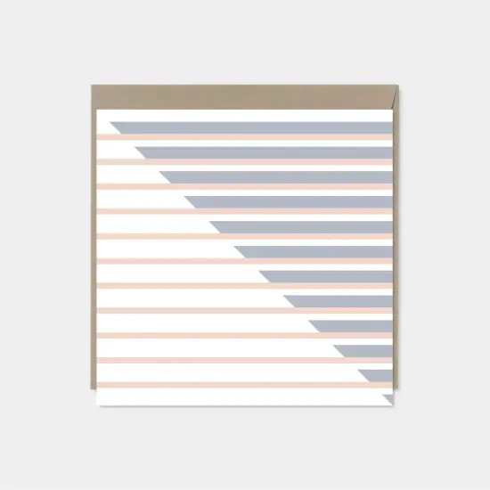Modern Diagonal Geo Stripe Card {4}