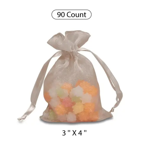 Stylish Crystallized Organza Bag for Favors 3" x 4" {1}