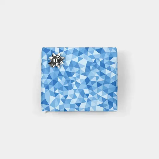 Blue Color Shards Gift Wrap {1}