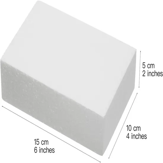 8 Pack Craft Foam Blocks 6X4X2in Polystyrene Brick Rectangle for Arts School Projects Sculptures Floral Arrangements Modeling and Centerpieces {2}