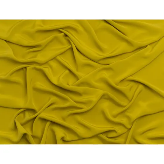 1 Yard Solid Warm Olive Silk 4 Ply Crepe Heavy 44" Wide Fabric for Bridal & Sewing {3}