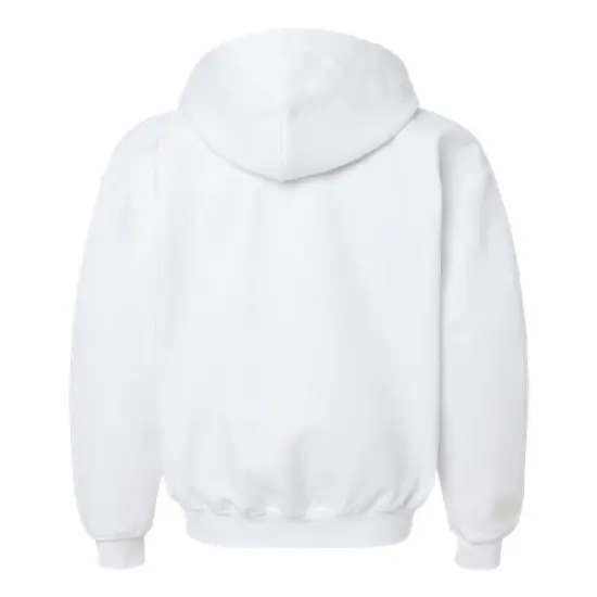 Gildan&reg; Youth Midweight Hooded Turtle Neck Long Sleeve Sweatshirt White {2}
