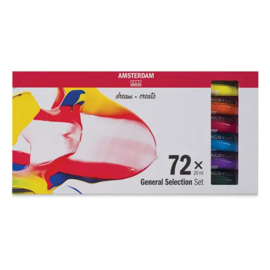 Amsterdam Standard Series Acrylics - Set of 72, Assorted Colors, 20 ml Tubes {1}