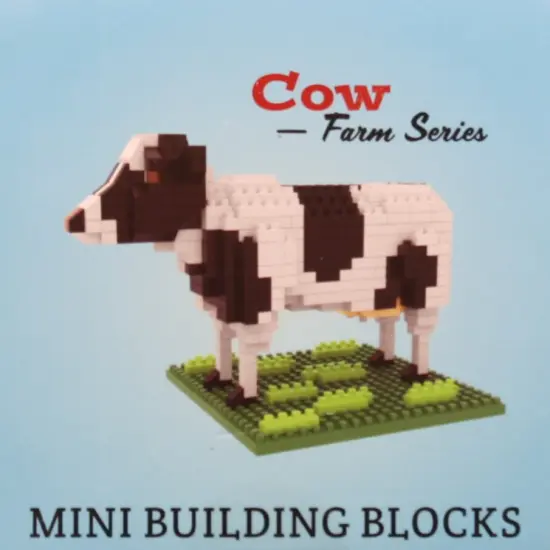 Mini Building Blocks - Farm Series - Cow {2}