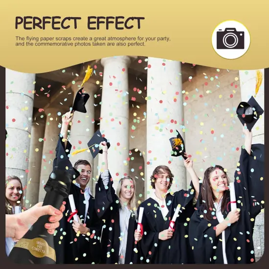 15.3'' (2 Pcs.) - Champagne Bottle Party gold confetti Popper {5}