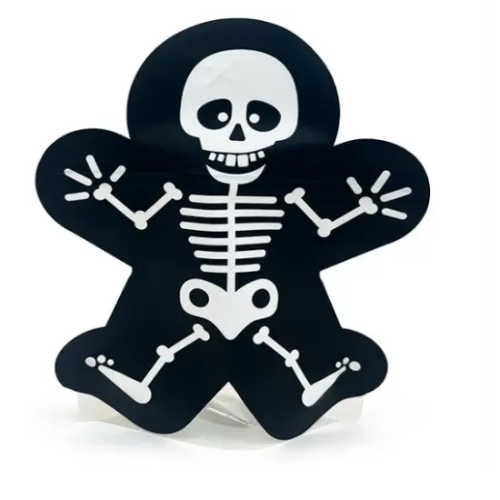 Skeleton Shaped Pouch 6 9/16" x 3" x 8 1/8" 25 pack SP7SKZ {1}