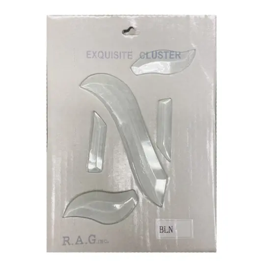 5-1/8" x 5-3/8" Exquisite Clear Glass Letter N Bevel Cluster BLN {3}