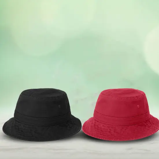 Port Authority&reg; Bucket Hat Classic Unstructured Garment Washed 100 Percent Cotton Twill {7}