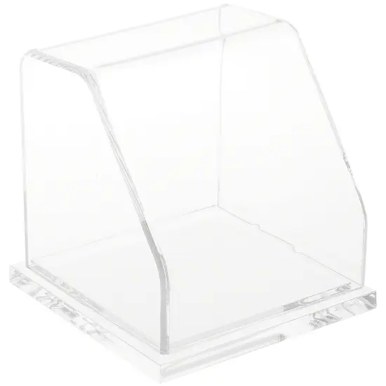 Plymor Clear Acrylic Slanted Front Display Case, 4" x 4" x 4" {1}