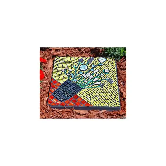 Diamond Tech Garden Form 12" Square &ndash; Reusable Mosaic Mold for Garden Walkways, Patios Tabletops & More {3}