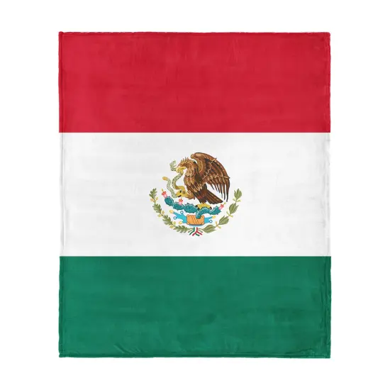 Country Flag Silk Touch Throw Blanket Mexico {1}