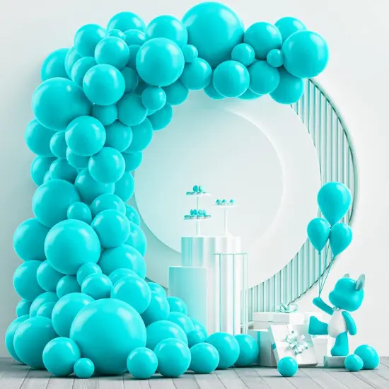 102PCS Red Latex Balloon Arch Kit Teal {1}