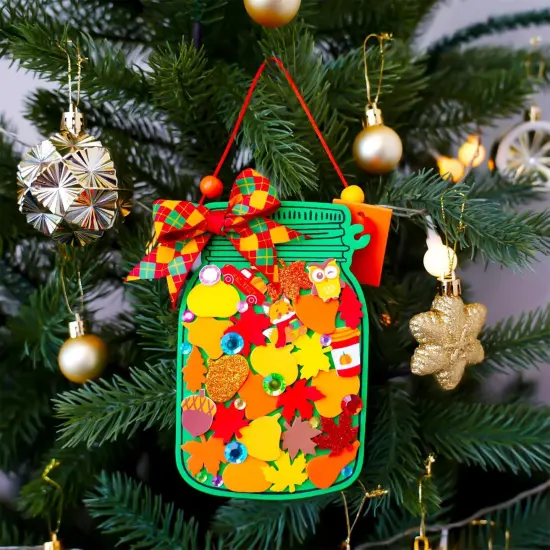 24 Sets Fall Craft Kits DIY Maple Leaf Pumpkin {3}