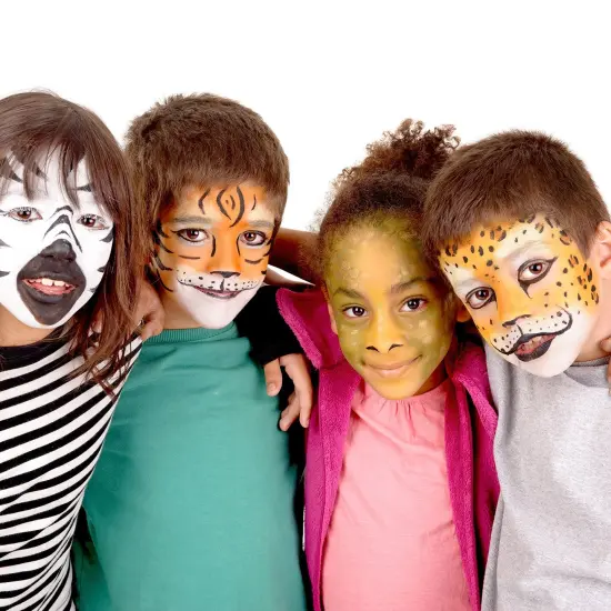 8 Primary Color Airbrush Face & Body Water Based Painting Set, 1 oz. Bottles {3}