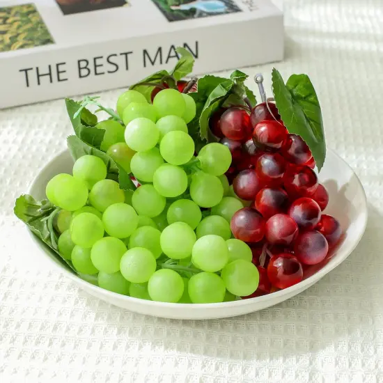 4 Bunches Fake Grapes {3}