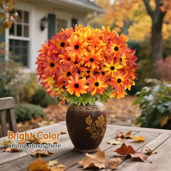 6 Bundles Fall Flowers Artificial for Decoration {5}