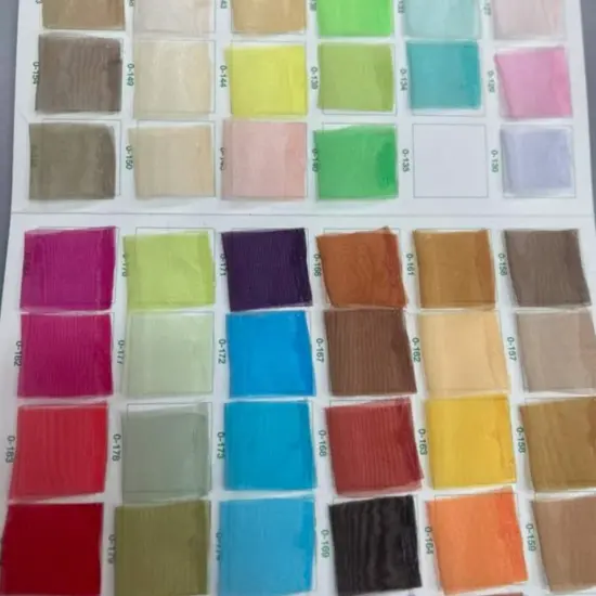 1 Yard Sheer Organza Fabric Crisp Lightweight Elegant Material for Decor Fashion Crafts Lime {4}