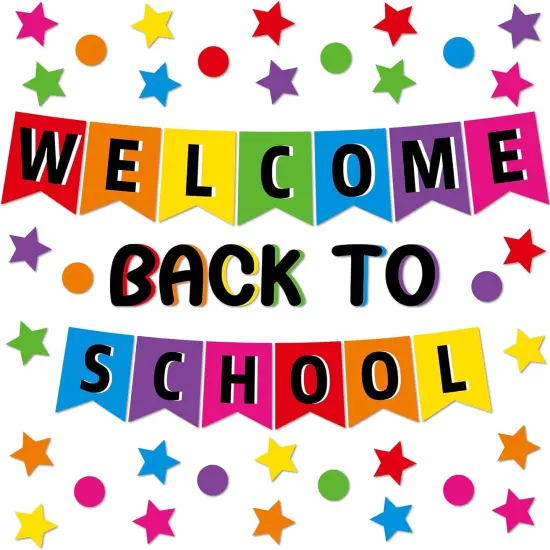 Welcome Back to School Bulletin Board Decorations Set {1}