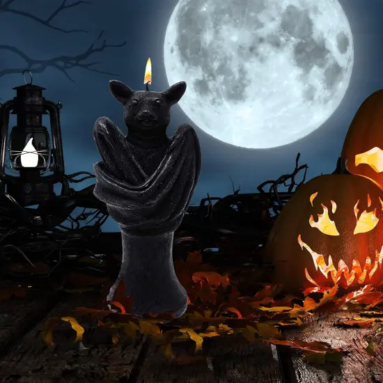 Bat Shaped Candle Decorations {2}