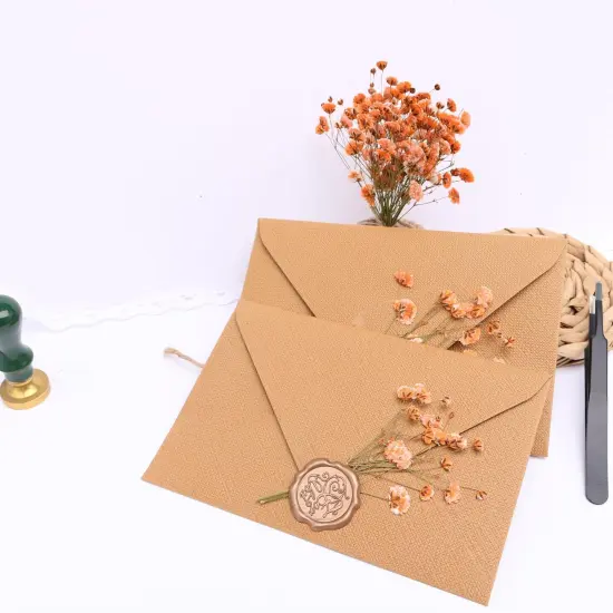 30 Pcs Orange Small Dried Babys Breath Flowers {4}