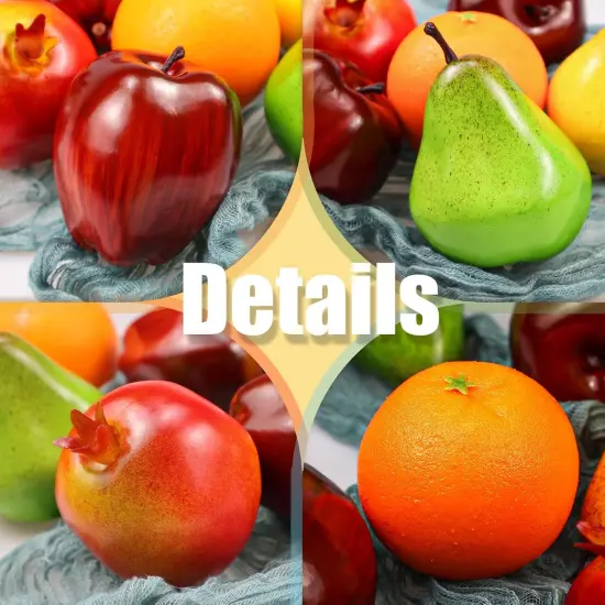 6 Pcs Artificial Fruit Pack {2}