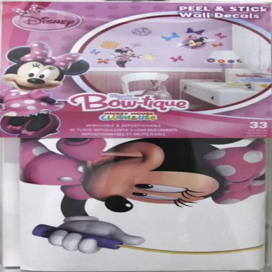 Disney Minnie Bow-Tique Peel and Stick Wall Decals {3}