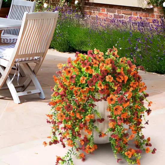 Artificial Hanging Flowers Plants for Outdoor Fall Decoration {3}