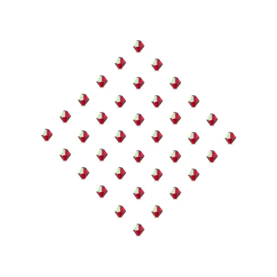 Preciosa 6mm Czech Crystals Bicone Rondelle Beads, 36pcs Siam AB {5}