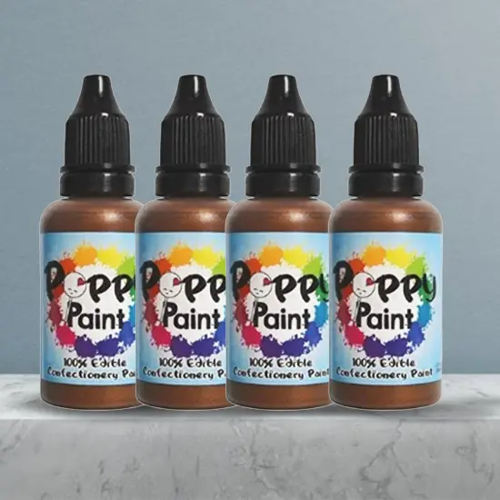 Bronze Edible Food Paint Fast Drying Metallic Confectionery Decorating Paint {5}