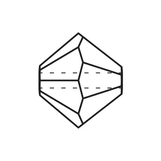 Preciosa 6mm Czech Crystals Bicone Rondelle Beads, 36pcs Crystal Honey {6}