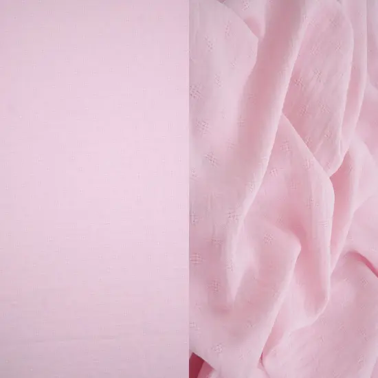 1 Yard Cey Airflow Woven Jacquard Fabric Lightweight 100% Polyester 59/60 Inches Wide PINK LT {1}