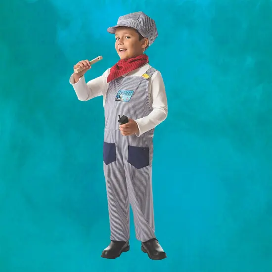 Rubies Thomas and Friends Conductor Boys Halloween Costume - Small 4-6 Blue {4}