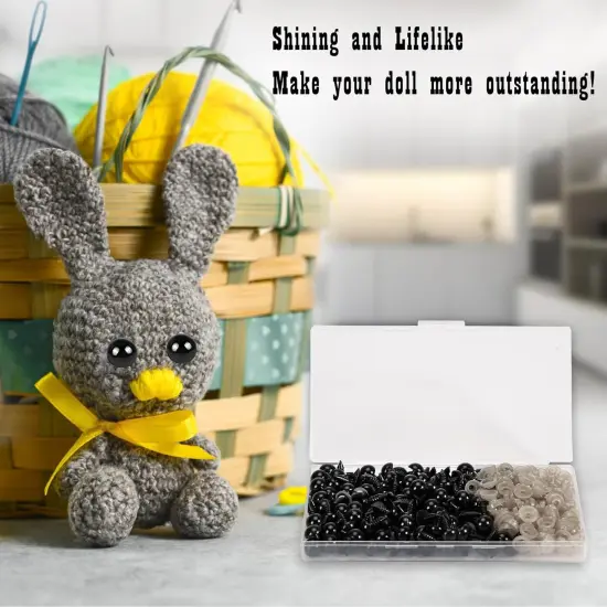 300 Pieces 8mm Safety Eyes for Amigurumi {4}