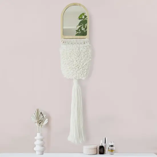 Boho Mirror Macrame Wall Art Decortive Macrame Mirror Wall Art {3}