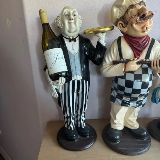 Connoisseur Butler Wine Holder Small Statue {3}
