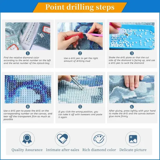 Diamond Painting Kits for Adults Owl on Snowy Mountain DIY 5D Diamond Art Kits for Beginners Full Drill Diamond Dots Crystal Craft Kits {5}