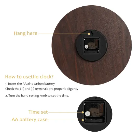 Farmhouse Rooster Wall Clock Battery Operated 12 Inch (30 cm) - Silent Frameless Kitchen Decor Analog Clock for Home, Office, Bedroom {3}