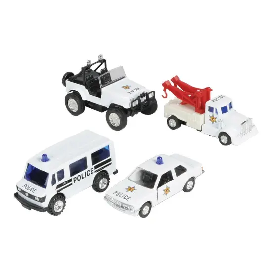 U.S. Toy Pullback Emergency Vehicles - Set of 12 {3}