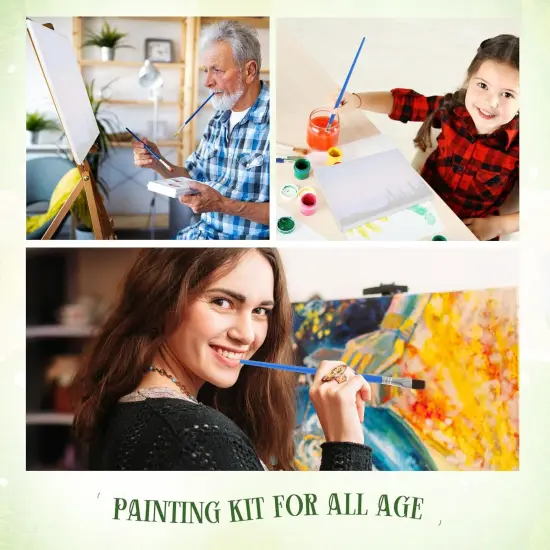 12 Sets Paint by Numbers with Frame for Adult Beginners Canvas, DIY Acrylic Paint by Number Canvas for Painting Party, Classroom Activity Birthday Gift, 8 x 8 Inch {4}