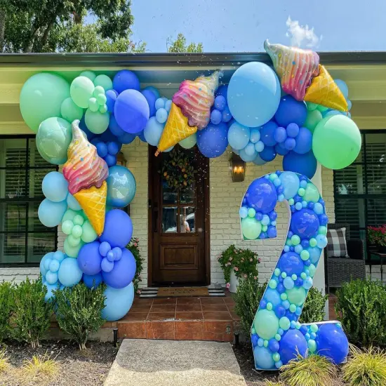 Royal Blue Balloons 18 Inch - 30 Pack Large Thick Blue Balloons Big Round Royal Blue Latex Balloons for Birthday Baby Shower Graduation Baseball Nautical Party Decorations {2}