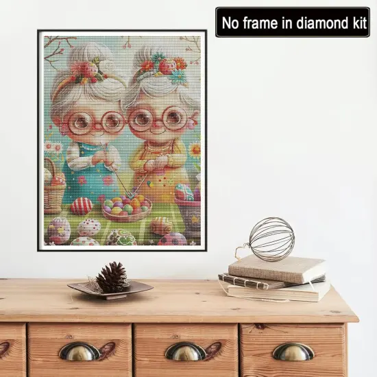 Diamond Painting Kits for Adults Grandma, Full Drill Round Rhinestone Diamond Painting Kits for Adults, Cross Stitch Embroidery Canvas for Crafts Home Wall Decor 30x40cm {2}