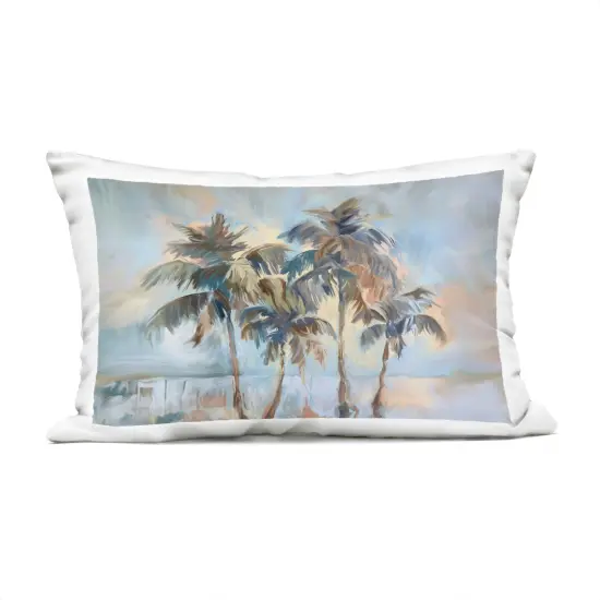 Stupell Industries Cool Palm Trees Sunrise Outdoor Printed Pillow design by Ramona Murdock, 14 x 7 x 20 {1}