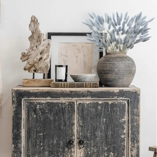 120pcs Dried Bunny Tails Flowers Lagurus Ovatus Tail Dried Flowers Pampas Grass Gray Natural Dried Floral Arrangement {3}