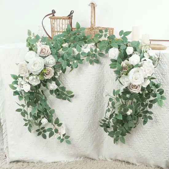 2pcs Artificial Floral Swags Wedding Centerpieces {2}