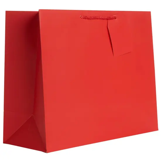 Pack/6: Matte Red Gift Bag - 5 x 2 x 4" {2}